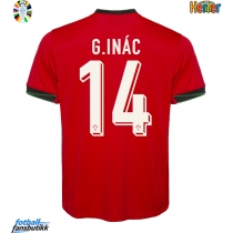 Portugal Goncalo Inacio #14 Hjemmedrakt EM 2024 Kortermet